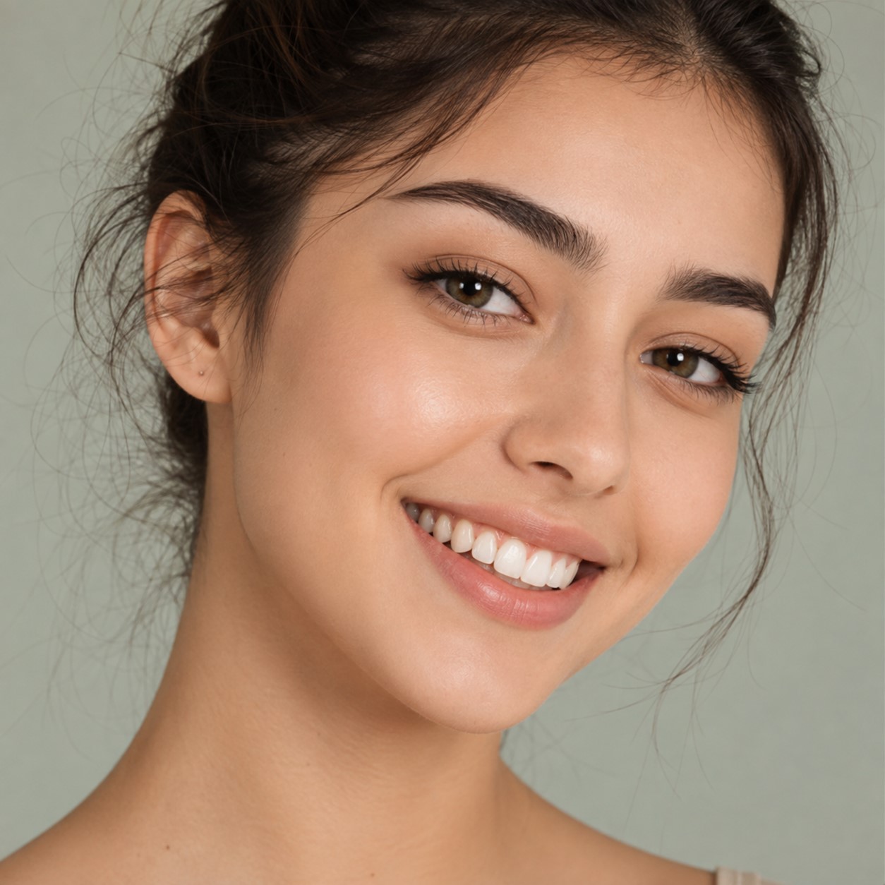 Upper eyelid blepharoplasty consultation and facial harmony